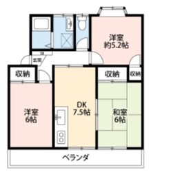 サンタハウスの物件間取画像